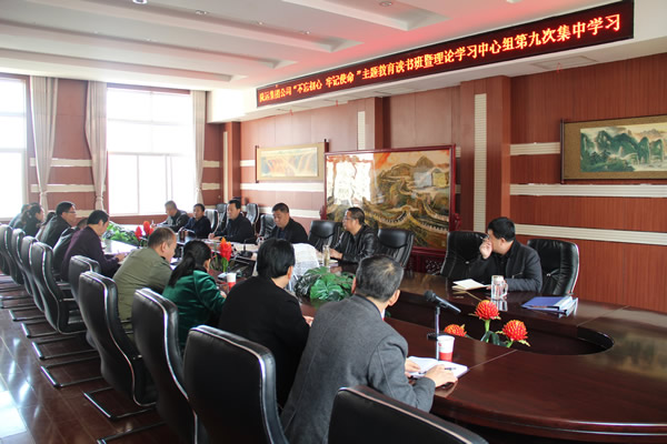 隴運(yùn)集團(tuán)公司黨委召開“不忘初心、牢記使命”主題教育讀書班暨理論學(xué)習(xí)中心組第九次集中學(xué)習(xí)（擴(kuò)大）會(huì)議